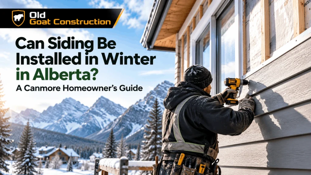 Can Siding Be Installed in Winter in Alberta A Canmore Homeowner’s Guide